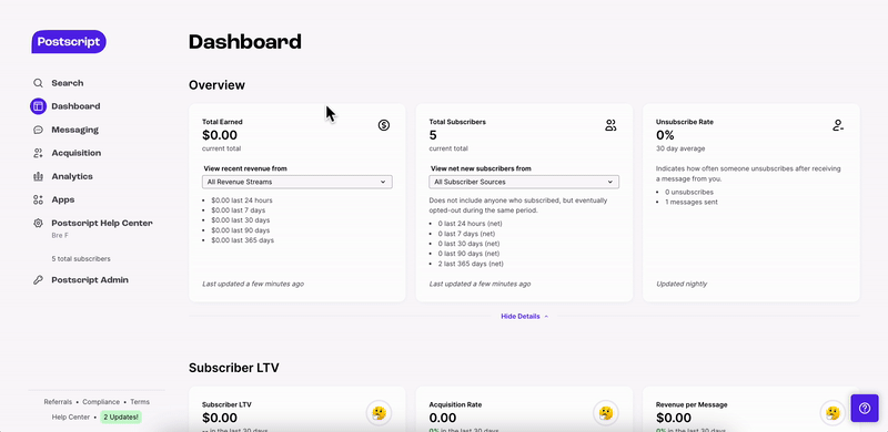 Set Up Spend Notifications Gif