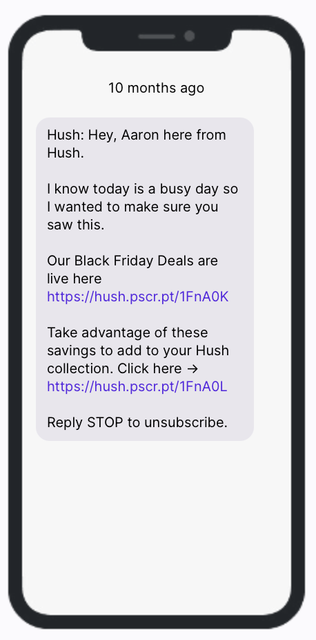 Black Friday Hush