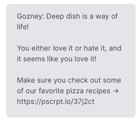 Gozney ResponseChicago