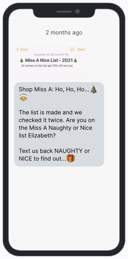 Miss A Conversational Campaign