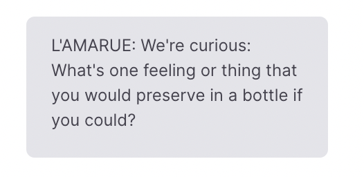 L'AMARUE SMS Campaign